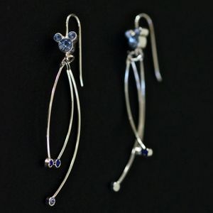 Disney Blue Swarovski Crystal Earrings